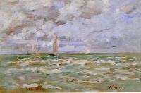 Boudin, Eugene - Standing off Deauville